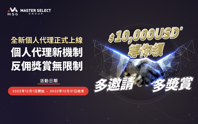 Participate in "Personal Introducing Broker Event", more invitations, more rewards, up to $10,000 USD